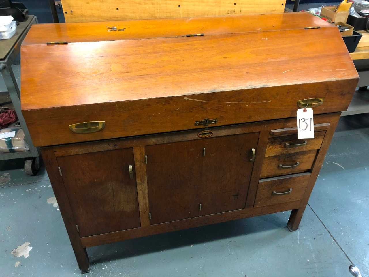 Moore Mahogany Cabinet - TOOL STORAGE