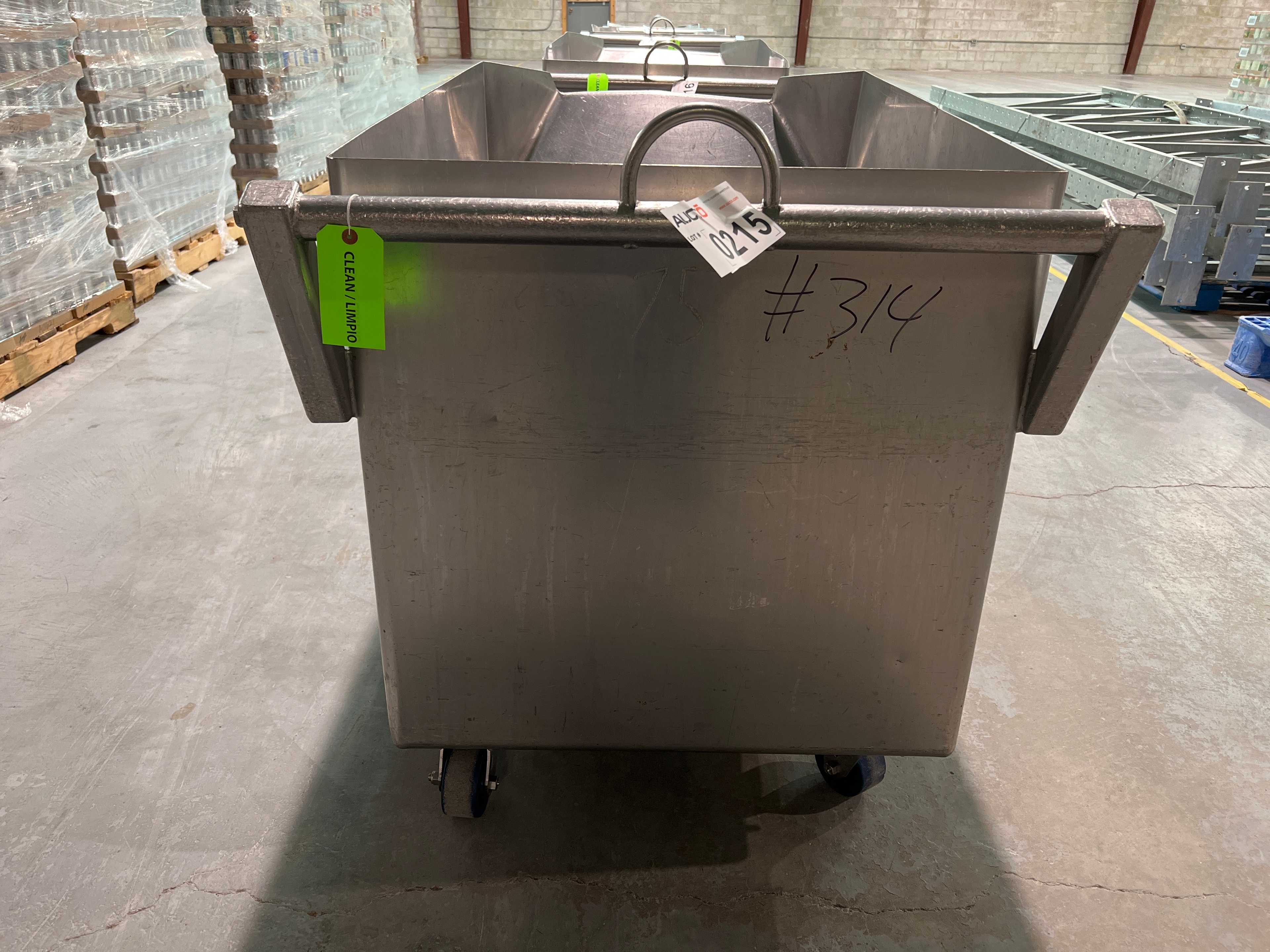 Stainless Steel Dump Cart Hopper