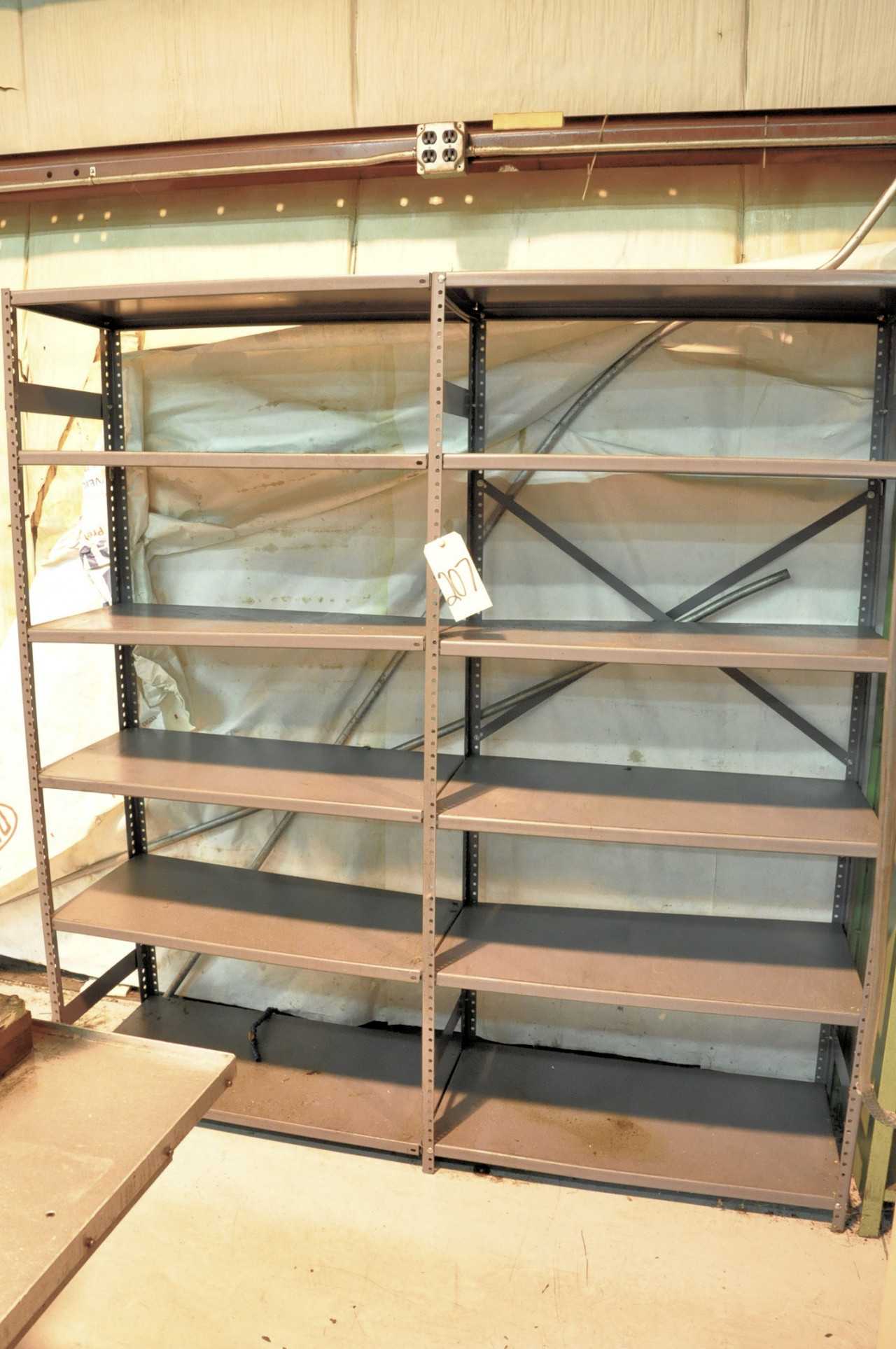 Lot-(2) Sections of Shelving 75"H X 36"W X 18"D - SHELVING