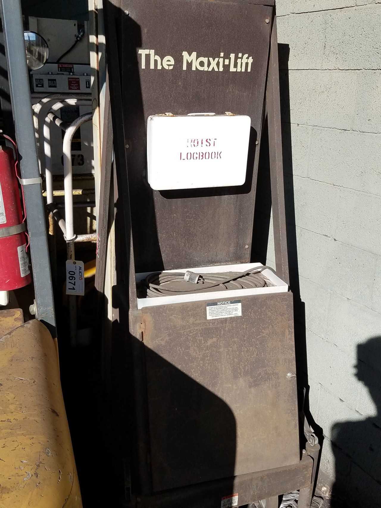 Repairable 300lb man lift, 21.5' height, 12V - ROLLING CARTS