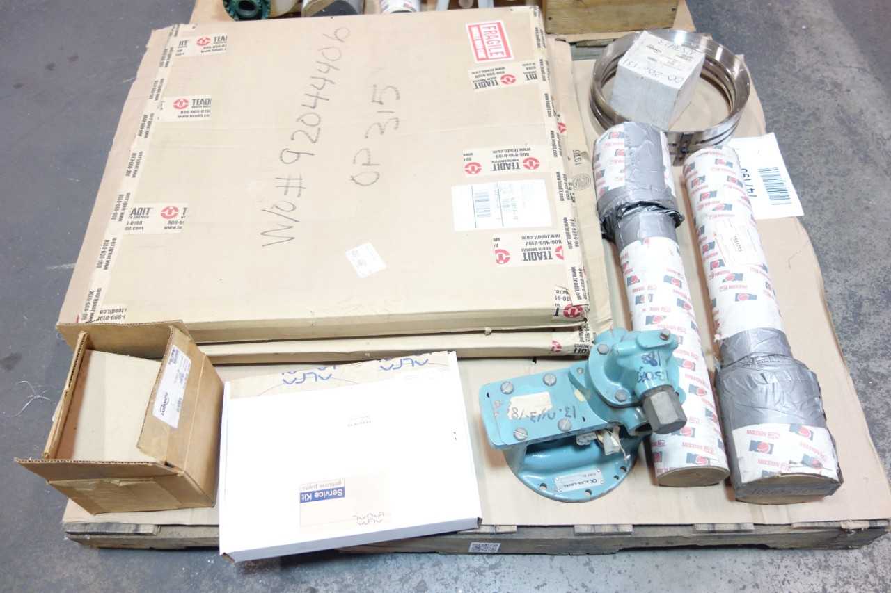 2 PALLETS OF ASSORTED PUMPS, PUMP REPLACEMENT PARTS, PARTS & ACCESSORIES- NORTON, ANSIMAG, ALFA LAVAL - PUMPS