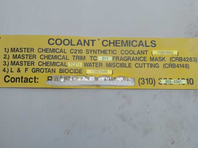 Coolant Recovery System - PROCESS EQUIPMENT