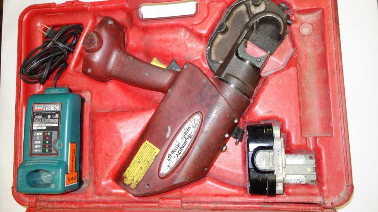 BURNDY PATRIOT PAT750-18V HYDRAULIC BATTERY OPERATED CRIMPER - ELECTRIC POWER TOOLS