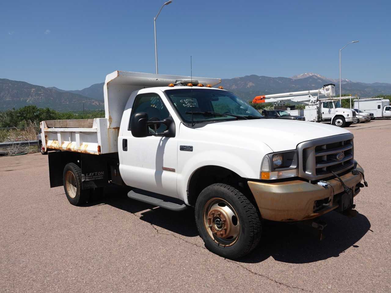 2003 Ford F450 SD Reg. Cab DRW 4x4 Dump Truck (Bill of Sale Only) - HYDRO EXCAVATOR TRUCKS