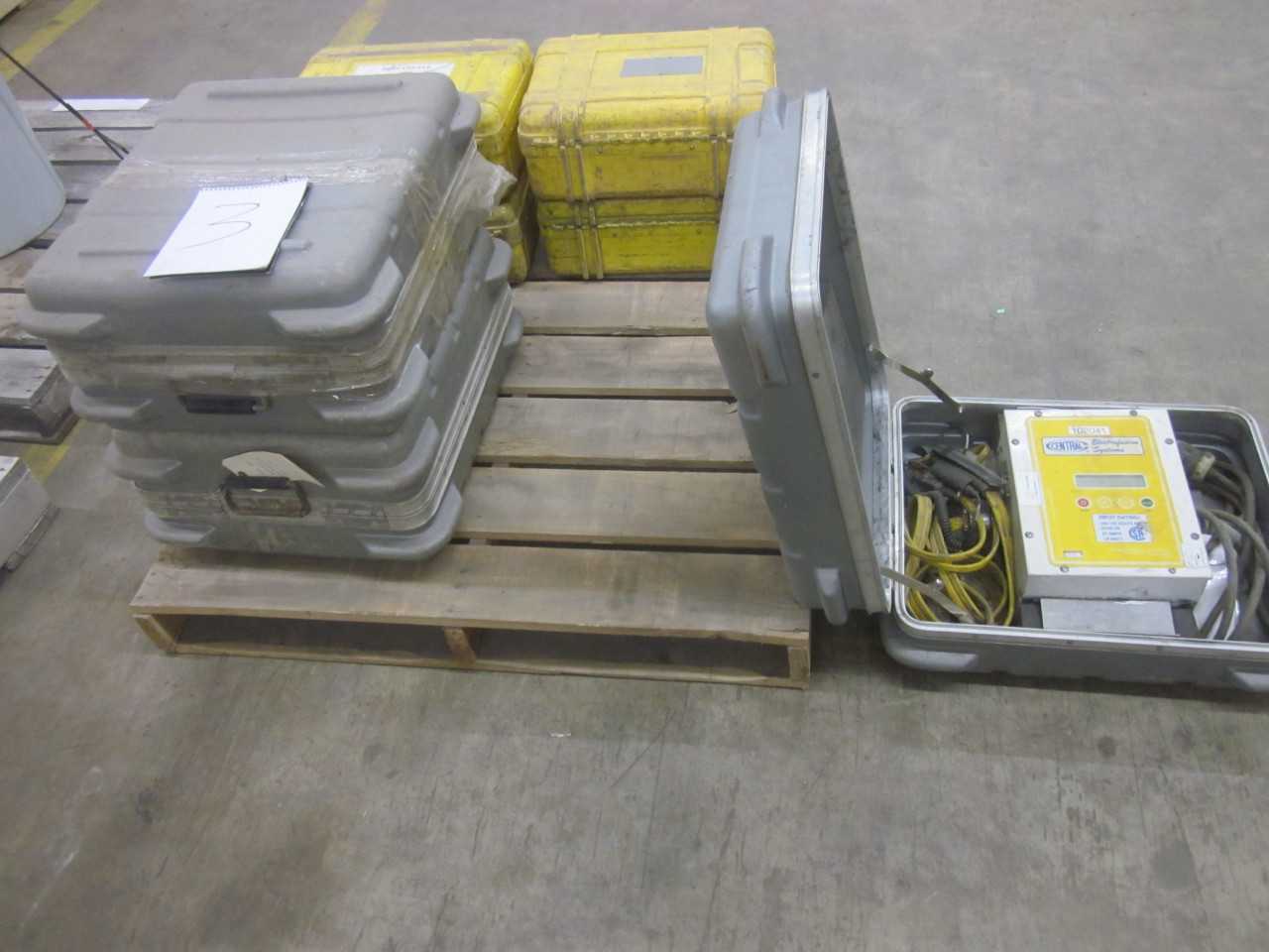 Lot of 3 Central Plastics Electrofusion Processors in Cases - ELECTRIC POWER TOOLS