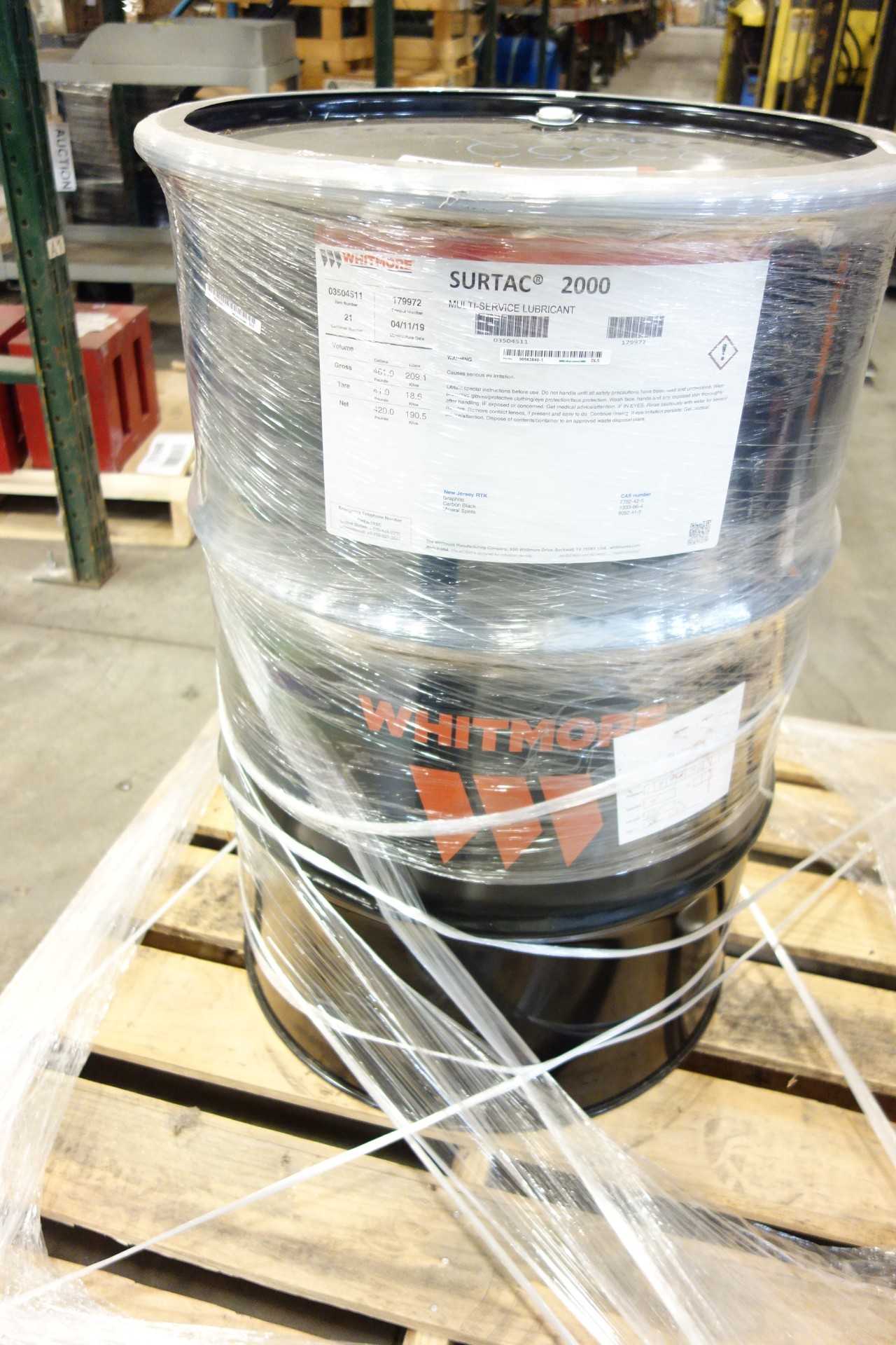 LOT OF TWO 55 GALLON DRUMS WHITMORE SURTAC 2000 LUBRICANT TCLP-SAFE - ELECTRIC POWER TOOLS