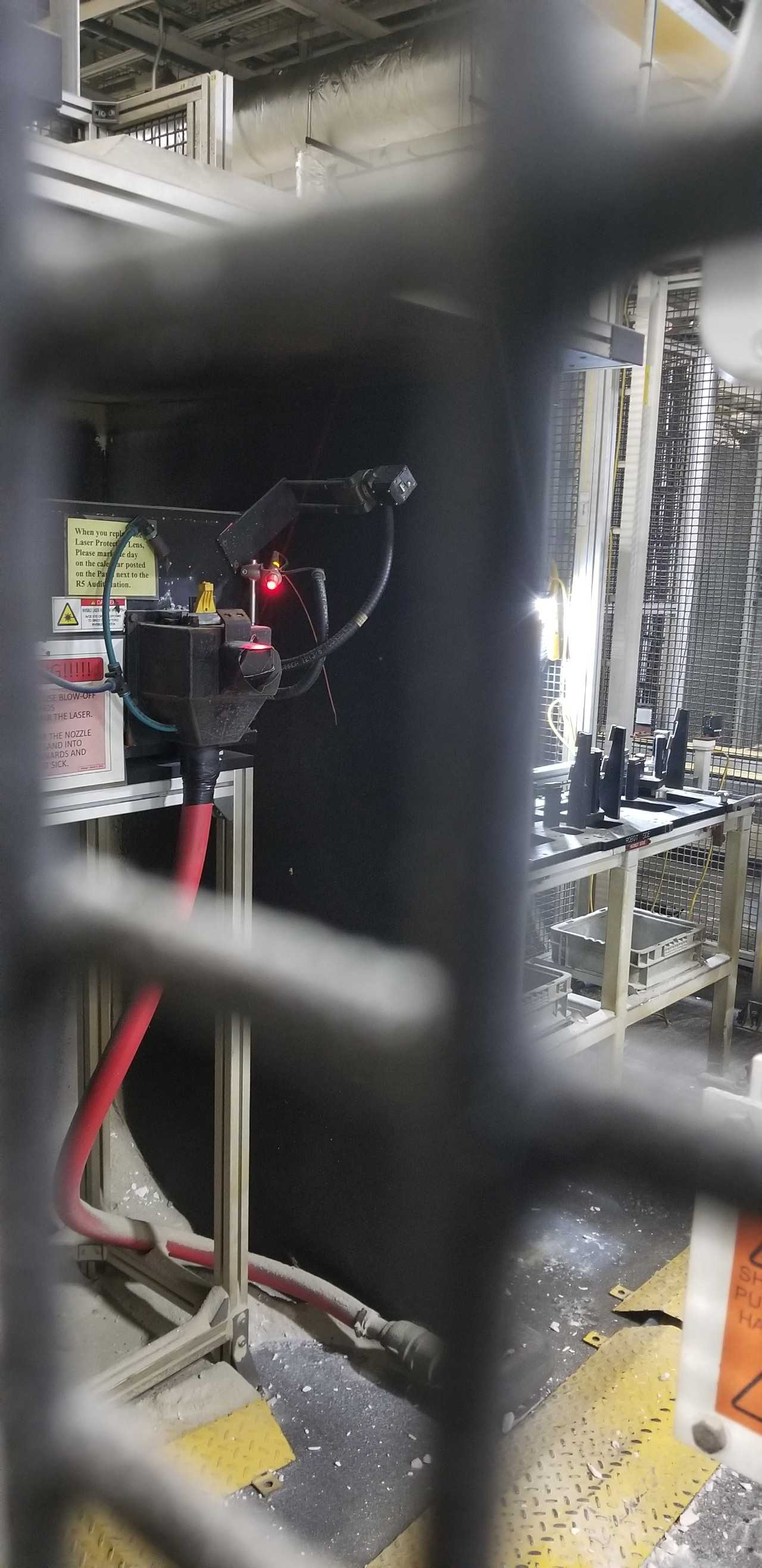 Fanuc YAG Laser 1064nM 100W max CW; 63.7 kw; 170 ns pulse class 1 laser system with embedded class 4 laser - Model 100Y, Year: 2012, Good Condition - Asset is regulated for export purposes. 120"L x 48" W x 96" H (approx 600 lbs) - MACHINE TOOLING
