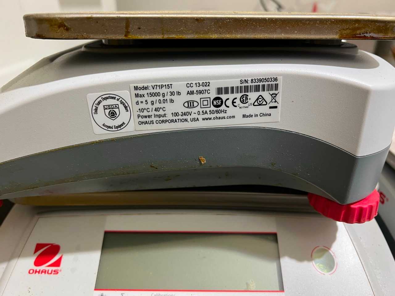 3X OHAUS VALOR 7000 V71P15T BENCH SCALES - SCALES