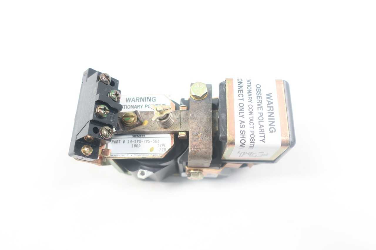 SIEMENS 14-193-795-586 DC CONTACTOR 125V-DC 100A AMP - CONTACTORS