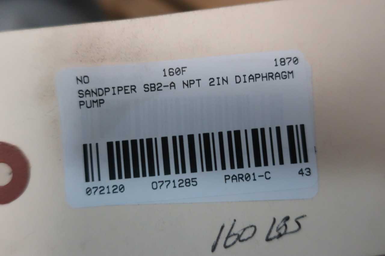 SANDPIPER SB2-A DGN-2-SS NPT 2IN DIAPHRAGM PUMP - DIAPHRAGM PUMP