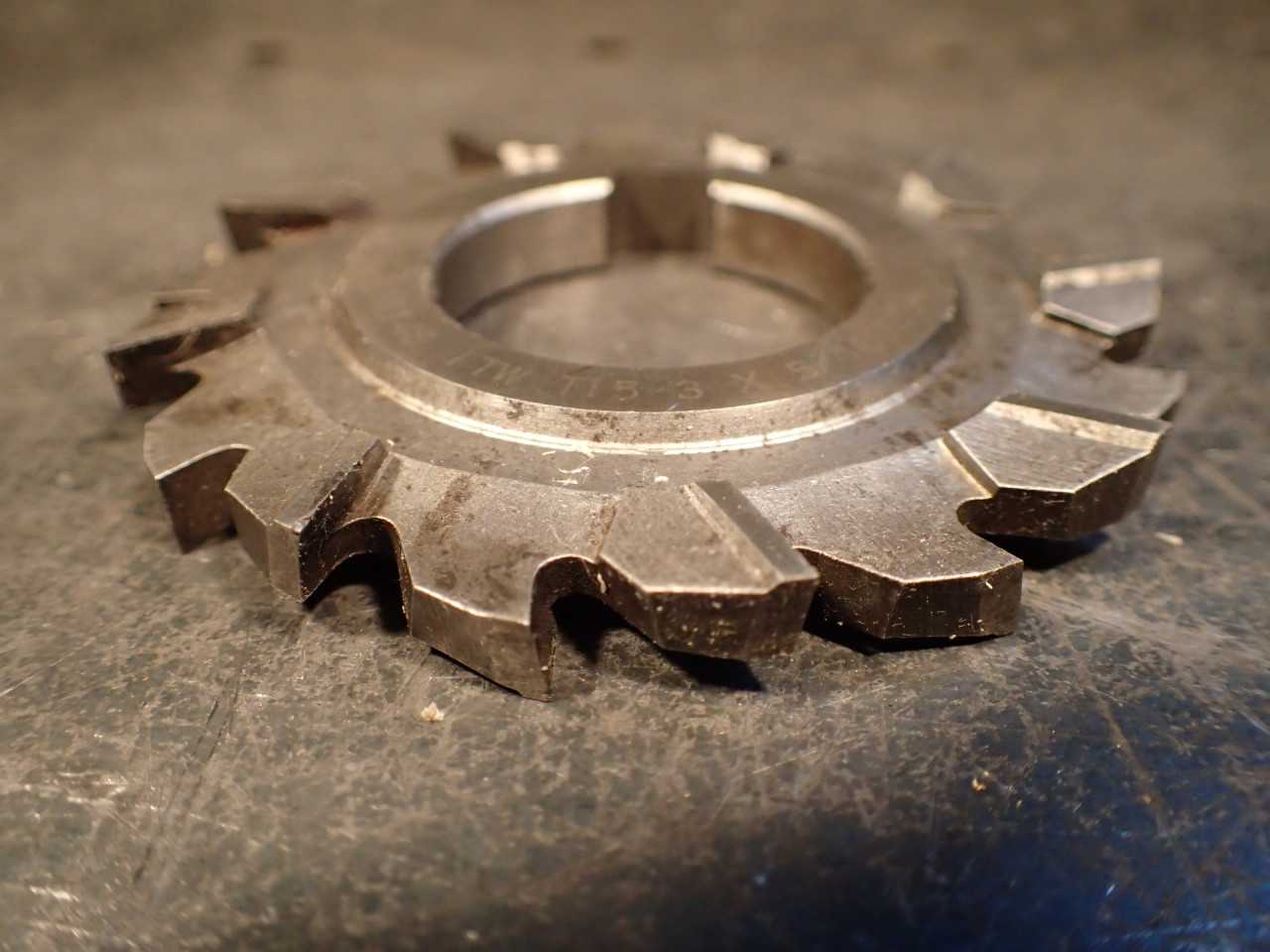 ITW 3" x 5/16" Staggered Tooth Horizontal Milling Cutter: 1-1/4" Arbor Hole - MILLING TOOLS