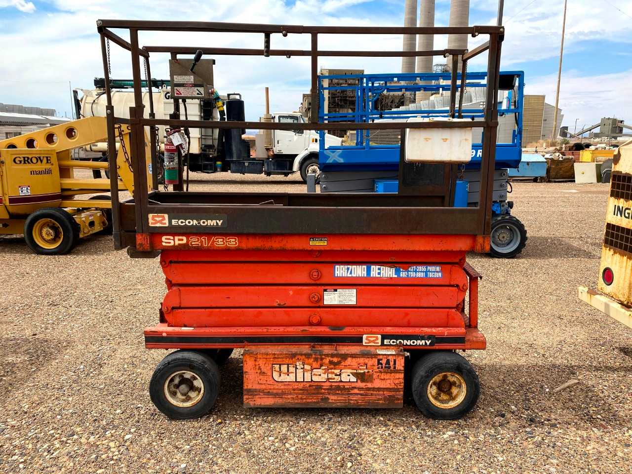 1988 Economy Wildcat SP-2133 1000LB Electric Scissor Lift - LIFT CART