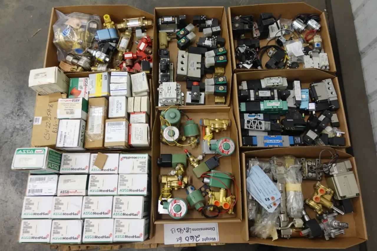1 PALLET OF ASSORTED SOLENOID VALVES - SOLENOID VALVE