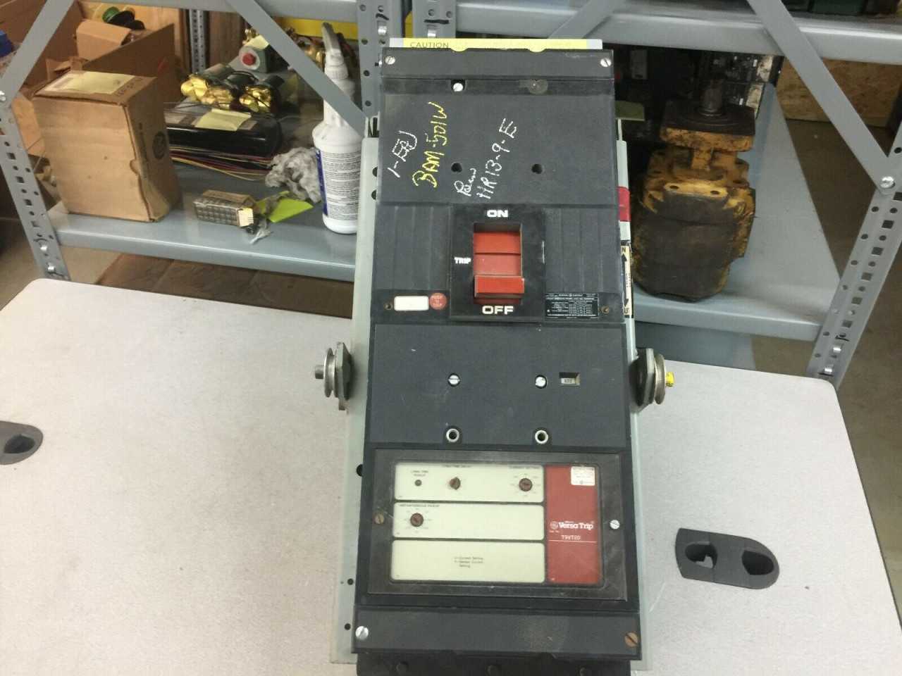 USED GE 800 AMP 3 POLE 600 VAC BREAKER WITH TKCD DRAWOUT SUBSTRUCTURE THK9VF46 - MISCELLANEOUS