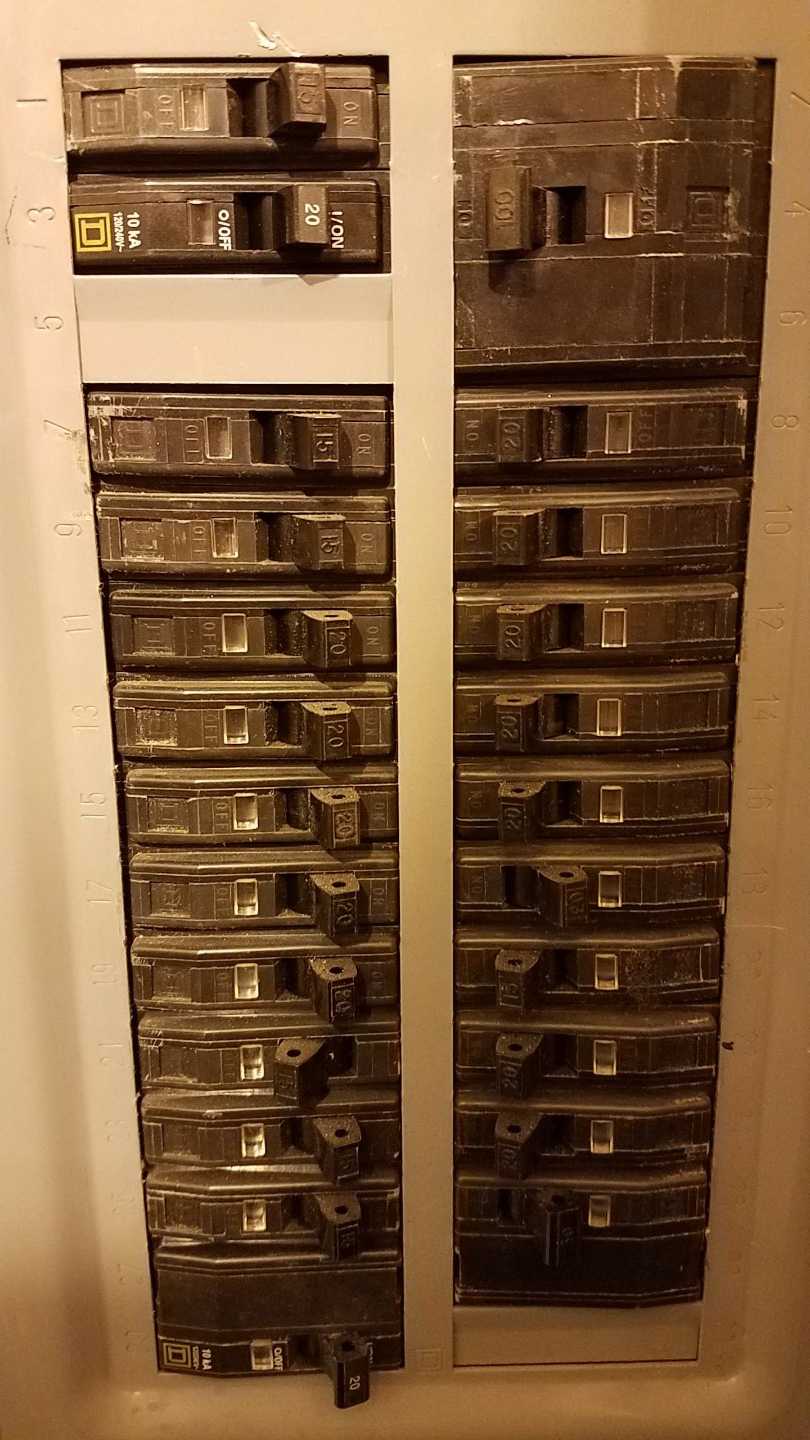 LOT OF 4 SQUARE D DISTRIBUTION PANELBOARD CABINETS - TOOL STORAGE