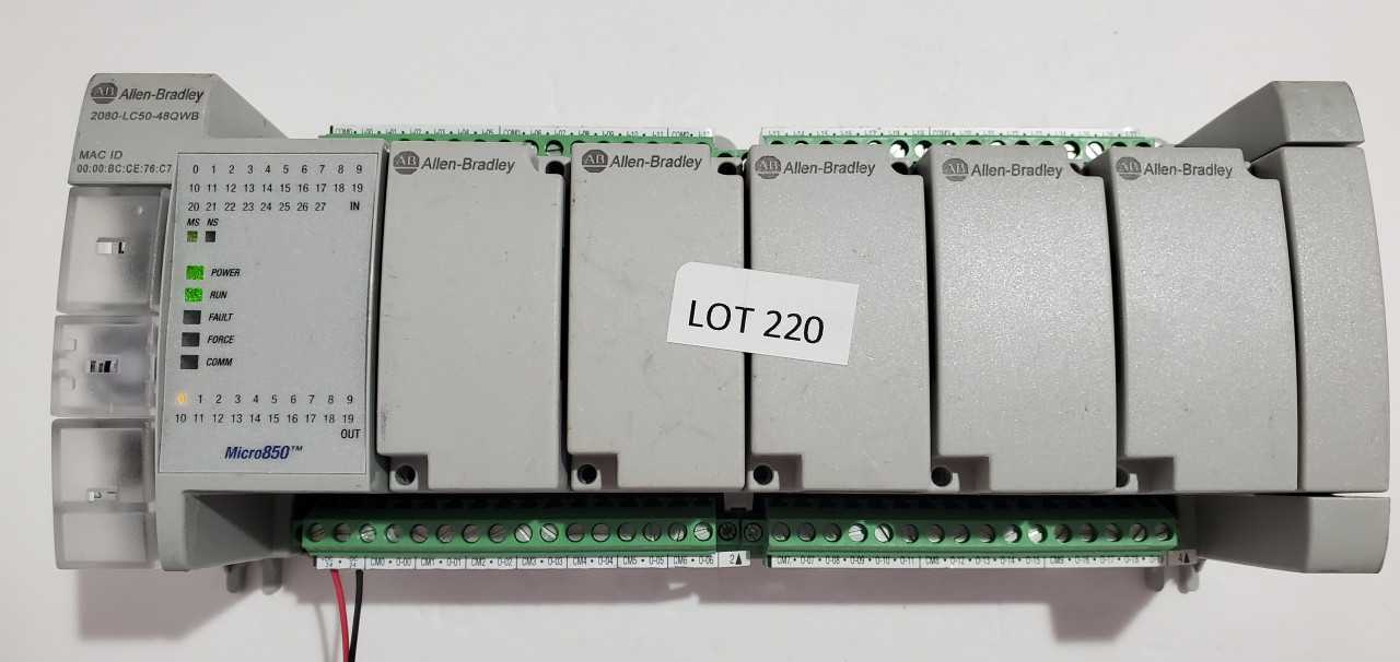 Allen Bradley Micro 850 2080-LC50-48QWB PLC - AUTOMATION & CONTROLS