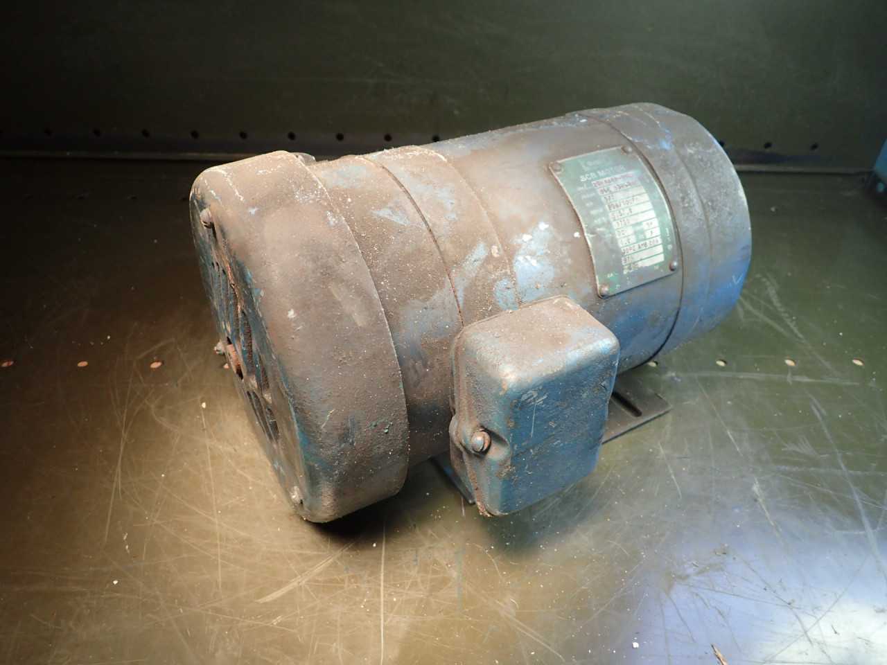 Woods SCR DC Electric Motor .5HP 1750-RPM 90v Arm 100v Field fr 56C 27-1088-1087 - ELECTRIC MOTORS
