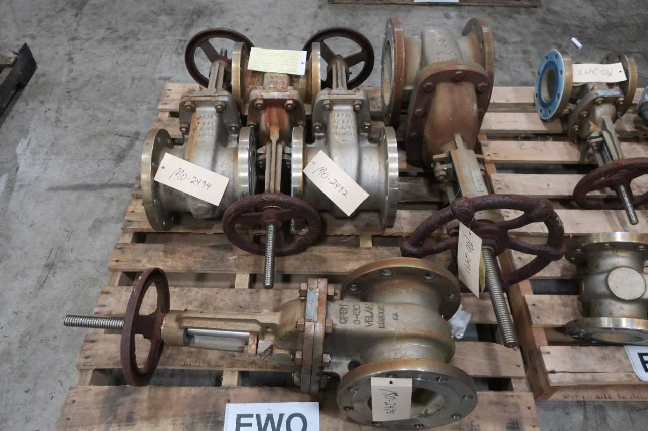 2 PALLETS OF ASSORTED VALVES 3IN-8IN - MISCELLANEOUS