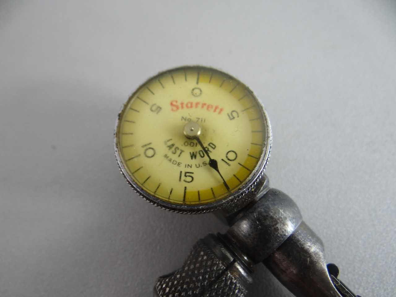STARRETT DIAL TEST INDICATOR LAST WORD NO.711 0-15-0 .001" - ELECTRIC POWER TOOLS