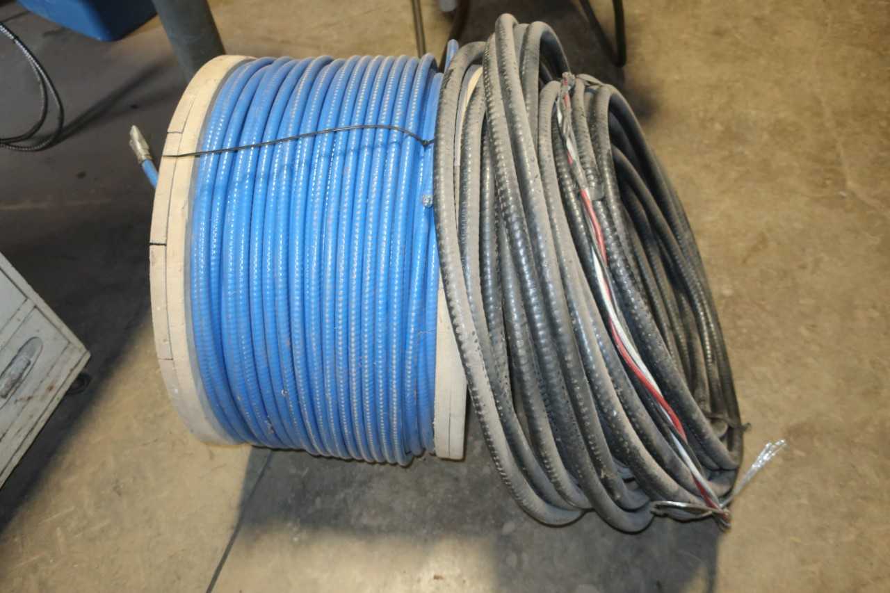 LOT OF ASSORTED INSULATED CABLE-WIRE - ELECTRICAL COMPONENTS