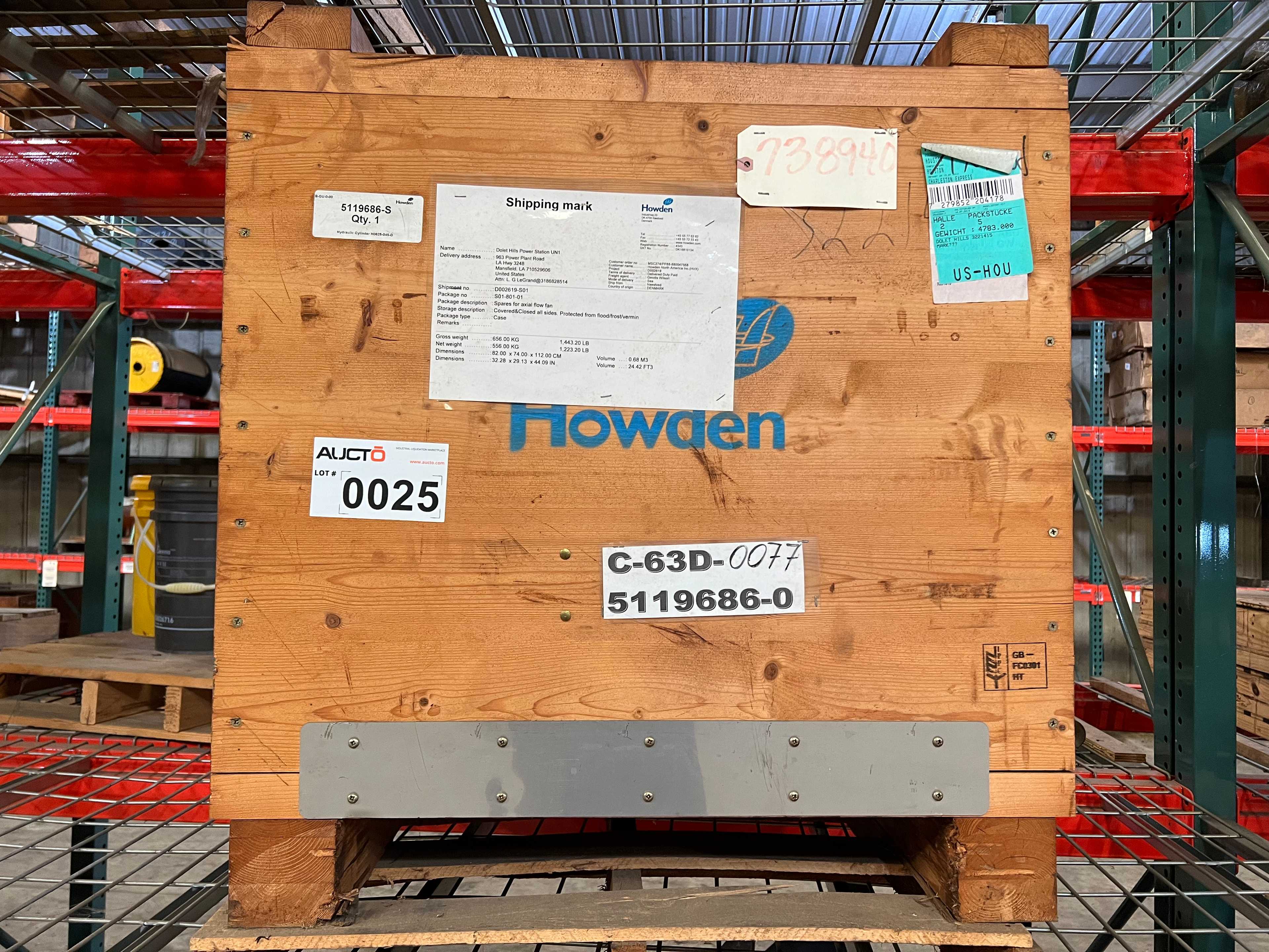 HOWDEN HYDRAULIC CYLINDER - HYDRAULIC CYLINDERS