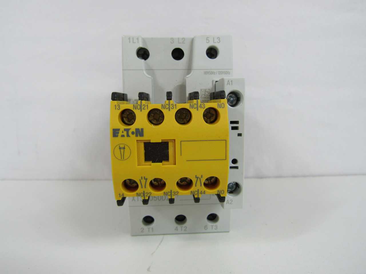 Lot of Qty 5x Eaton XTSE050D22A Contactor Type XT 3P 50A 110/120VAC 50/60Hz 3Ph D Frame 2NO 2NC Non-Reversing Safety Contactor - CONTACTORS