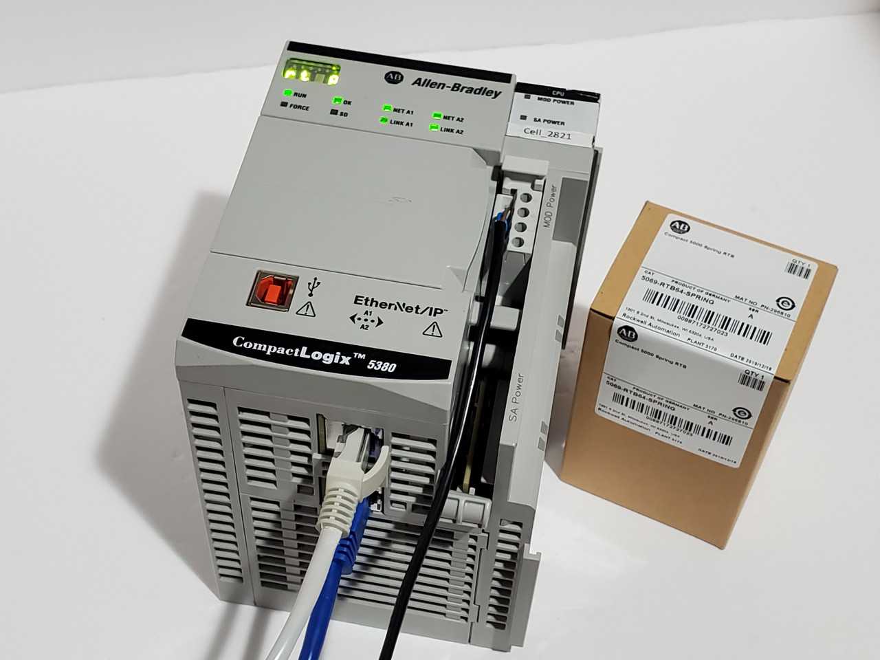 Allen Bradley CompactLogix 5069-L330ERM Plus Brand new 5069-RTB64 Spring - AUTOMATION & CONTROLS
