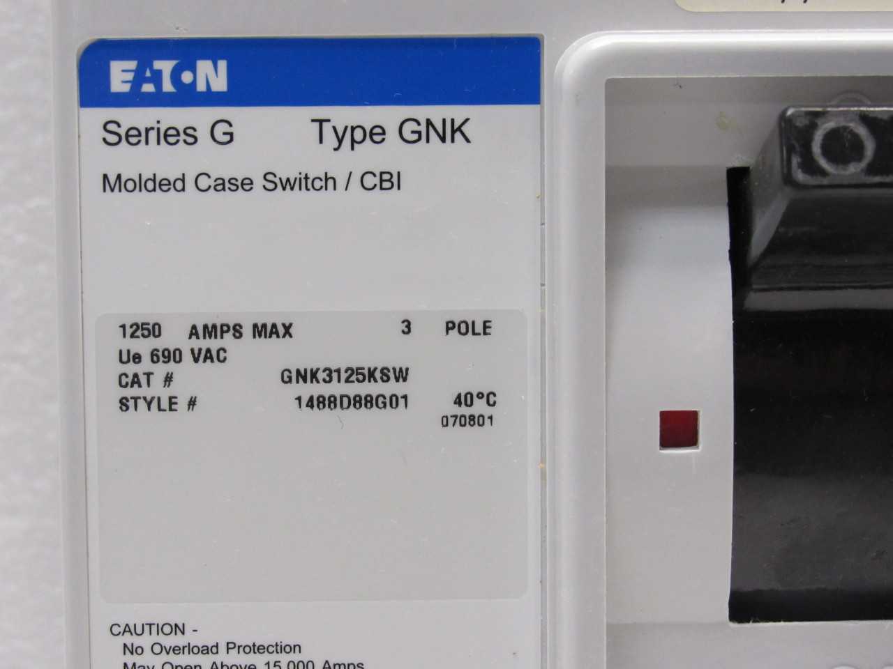 Eaton Circuit breaker - CIRCUIT BREAKERS