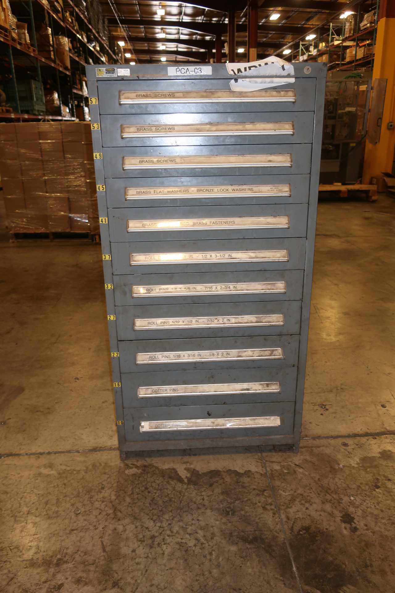 STANLEY VIDMAR 11 DRAWER TOOL BOX WITH CONTENTS - TOOL STORAGE