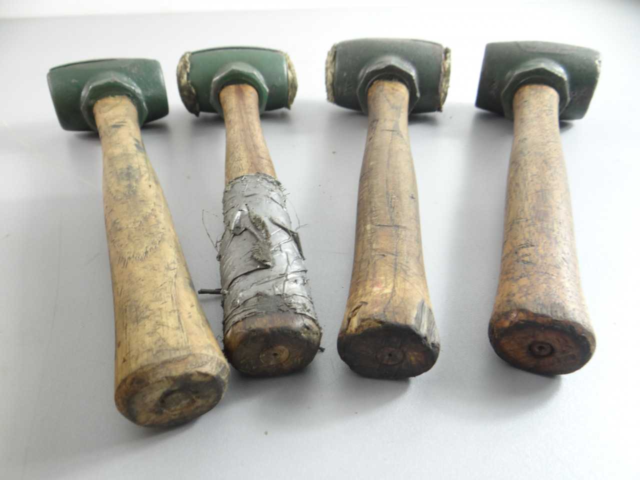 Lot of Assorted Garland Rawhide Maller Hammers Size 2 and 3 - HAND TOOLS