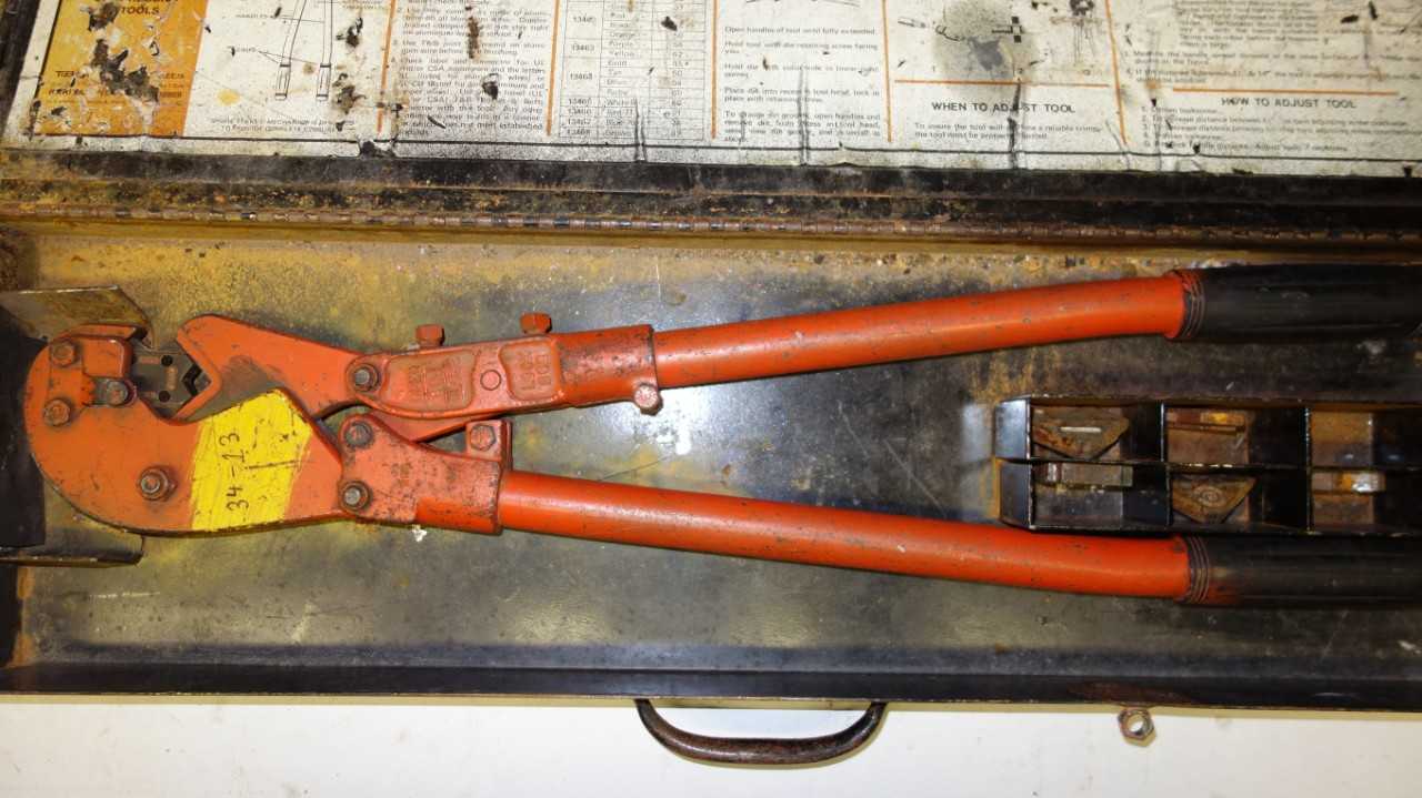 THOMAS & BETTS TBM-8 COMPRESSION TOOL CRIMPER - ELECTRIC POWER TOOLS