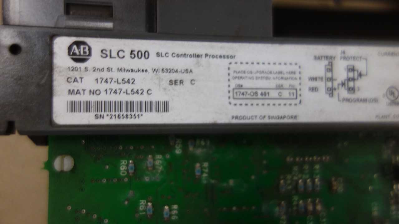 ALLEN BRADLEY SLC 500 1747-L542 CONTROLLER PROCESSOR - AUTOMATION & CONTROLS