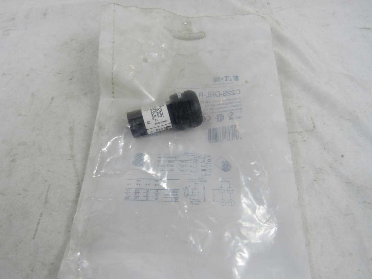 Lot of Qty 168x Eaton C22S-DRL-R-K01-24 Pushbutton 24VDC 1NC Red - ELECTRIC POWER TOOLS
