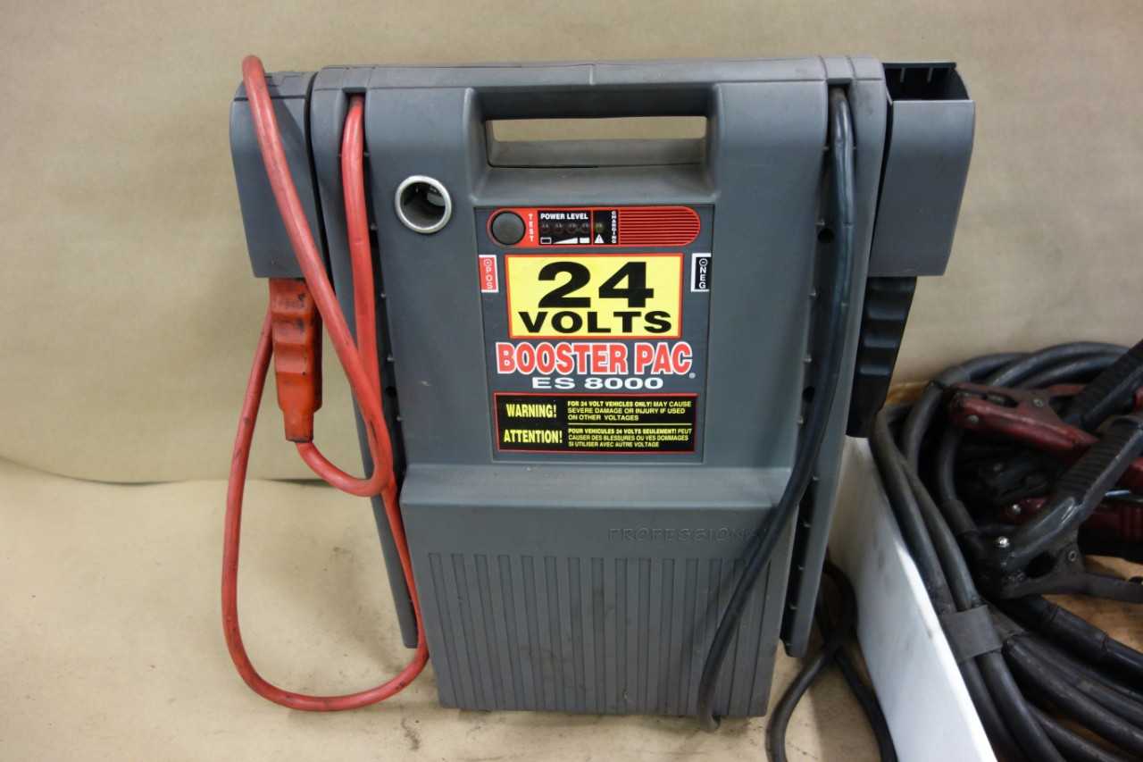 LOT OF 3 CAR BATTERY BOOSTER PACKS & CABLES - MATERIAL HANDLING