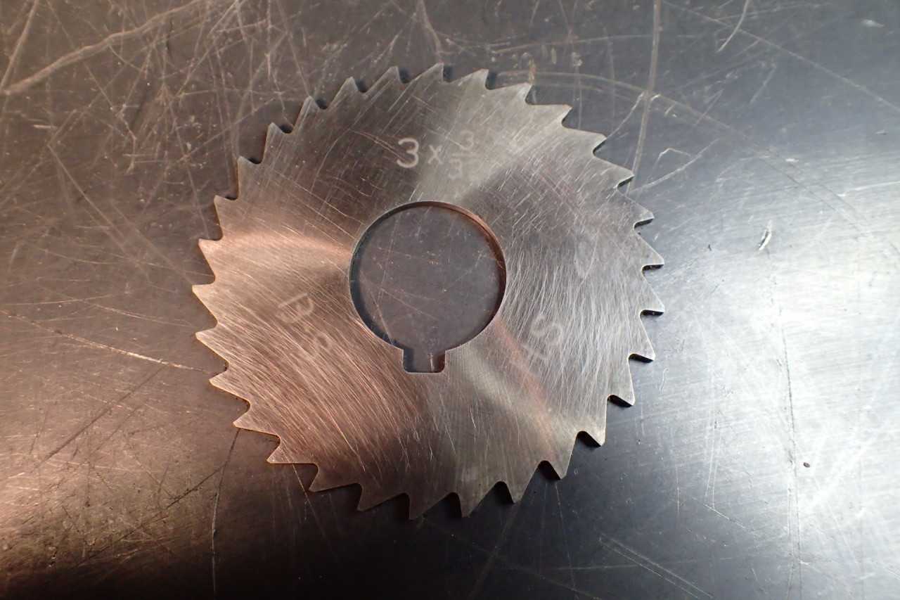 Brown & Sharpe 3/32" x 3" Metal Slitting Saw 1" Horizontal Mill Arbor Hole USA - MILLING TOOLS