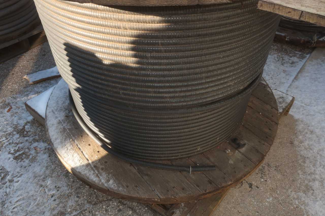 3 SPOOLS OF ASSORTED INSULATED CABLE-WIRE - ELECTRICAL COMPONENTS