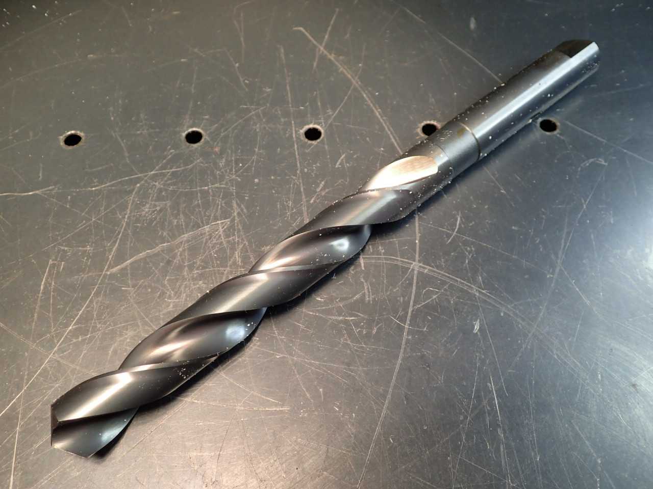 PTD 25/32" Taper Length Drill Bit: Straight Tang Shank, 6" Flute, 9-7/8" OAL - MACHINING EQUIPMENT