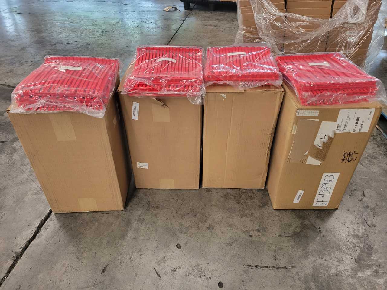 [4 Cases of 1000] Red "HS115" Plastic Heavy Duty Cargo Seals - TOOL STORAGE
