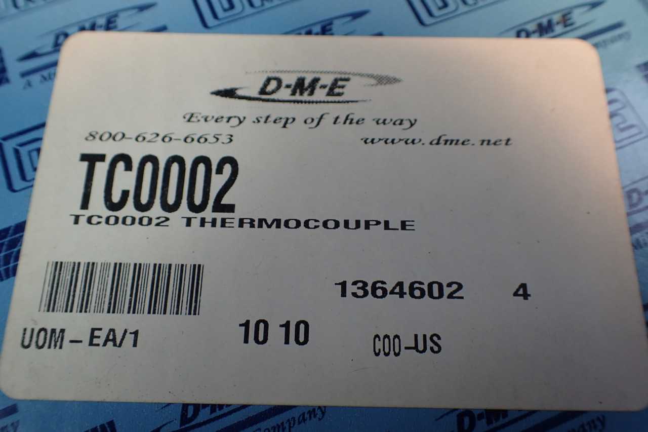 DME TC0002 Thermocouple Type J Grounded 36" Leads NEW! - ELECTRICAL COMPONENTS