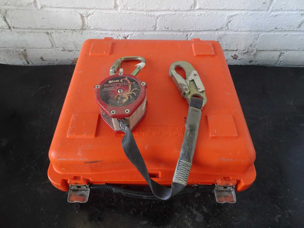 wild heerbrugg Pelican case & MILLER SAFETY YOYO/ FALL ARREST DEVICE - SAFETY EQUIPMENT
