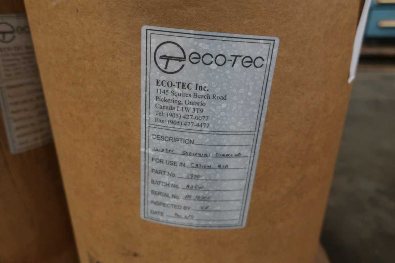 1 PALLET OF ECO-TEC RESIN WATER SOFTENING COMPOUND - MISCELLANEOUS