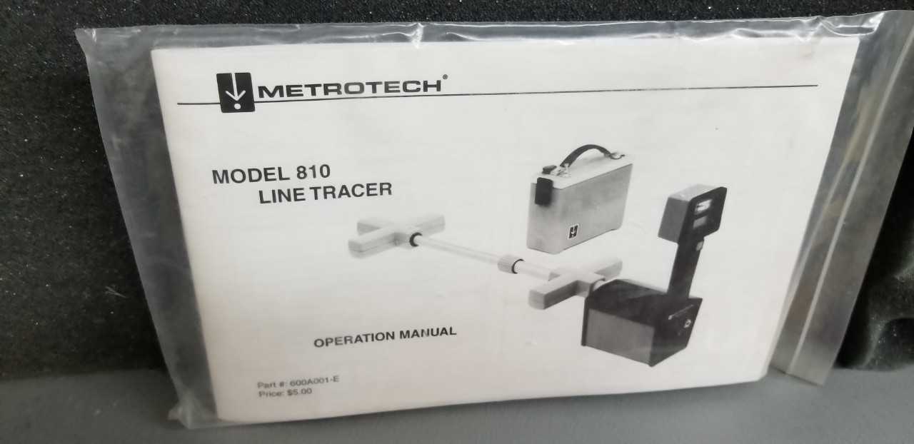 Metrotech Model 810 - PROCESS EQUIPMENT
