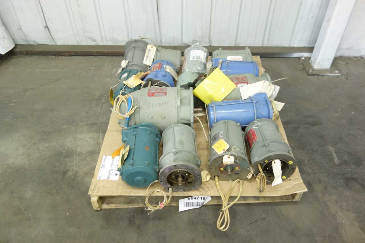 PALLET OF ASSORTED AC ELECTRIC MOTORS - ELECTRIC MOTORS