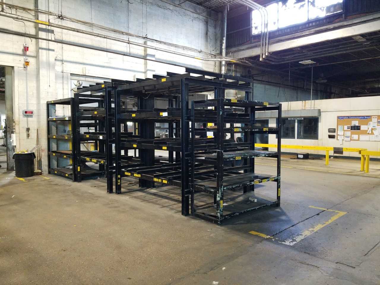 LOT OF LARGE TOOL AND DIE RACKING - MISCELLANEOUS LOT OF LARGE TOOL AND DIE RACKING - MISCELLANEOUS