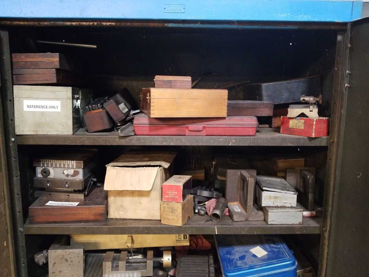 BLUE STORAGE CABINET WITH DIE REPAIR TOOLS - MISCELLANEOUS