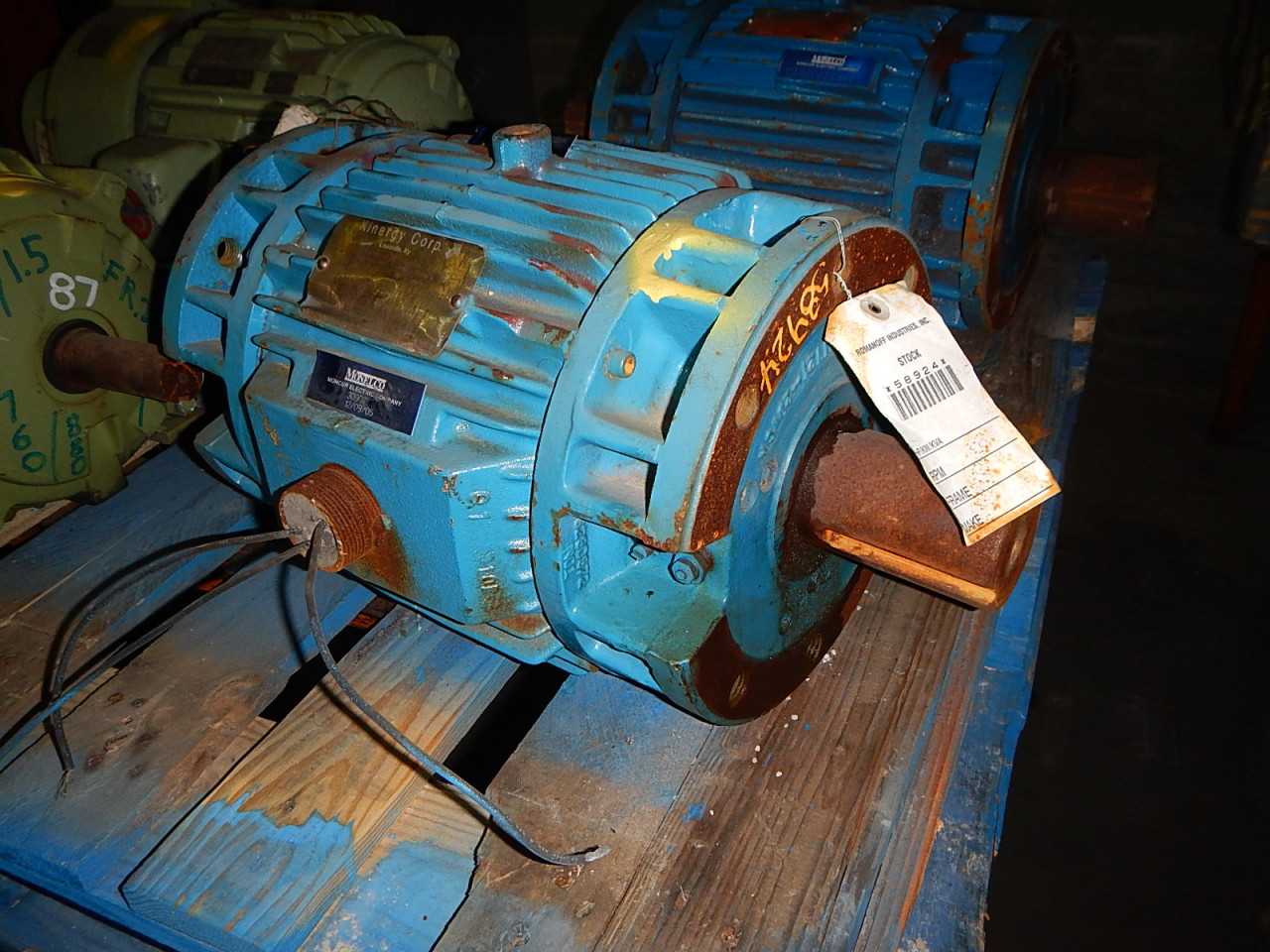 3 HP 1800 RPM 215TY Frame Reliance Motor - ELECTRIC MOTORS