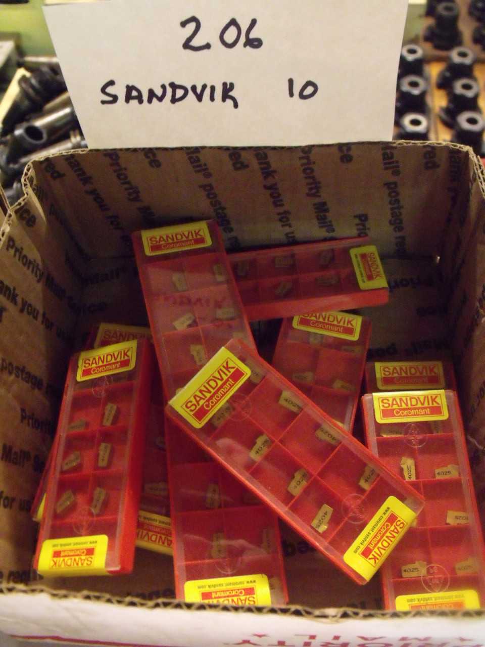 New Sandvik Carbide Inserts 10 Boxes - MACHINE TOOLING