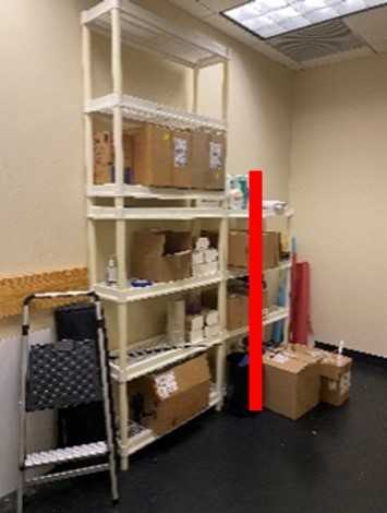 (1) 5-Shelf Melamine Shelving Unit (white) - SHELVING
