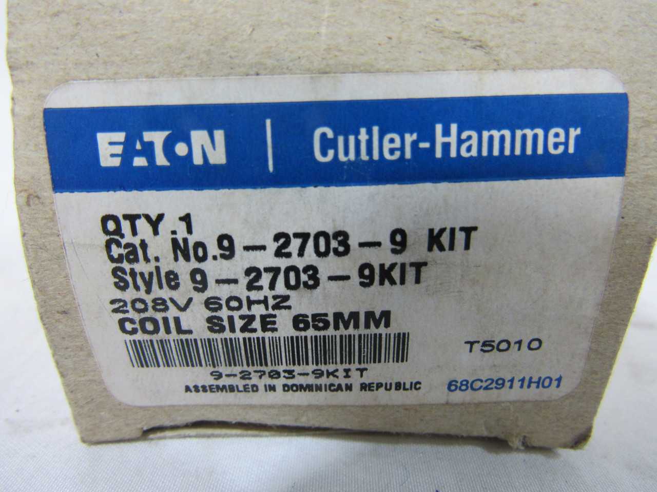 Lot of Qty 52x Eaton 9-2703-9KIT Coil 208VAC 60Hz - CONTROL TRANSFORMERS Lot of Qty 52x Eaton 9-2703-9KIT Coil 208VAC 60Hz - CONTROL TRANSFORMERS
