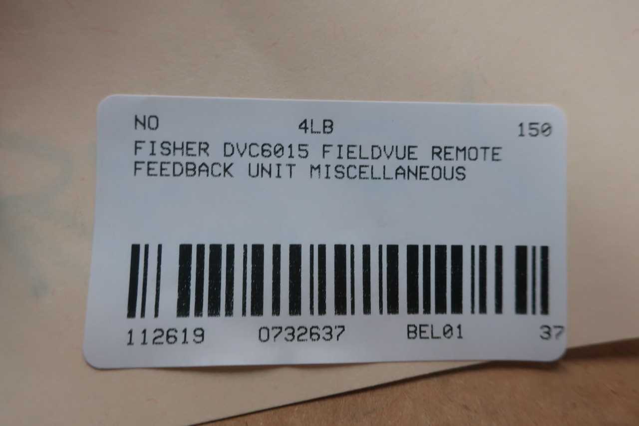 FISHER DVC6015 FIELDVUE REMOTE FEEDBACK UNIT MISCELLANEOUS - CONTROL VALVE